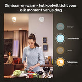 Philips Hue Starterspakket White & Color Ambiance E27-3 Hue Lampen, Smart Button en Hue Bridge - Wit en Gekleurd Licht - Werkt met Alexa en Google Home