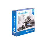 Midland Alan 48 Pro CB C422.16, Radio Zender Ontvanger Voertuig Multiband, Zender Ontvanger met Microfoon 6 Pin, LCD Display Multifunctioneel, SCAN, Dual Watch, RF Gain, Digitale Squelch en MIC Gain