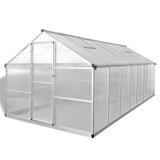 ZEYUAN Broeikas, tuinkas, groen huis, foliekas, winterbestendig, tomatenkas, versterkt aluminium, 10,53 m²
