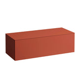 Laufen Il Bagno Alessi ladeblok, zonder uitsparing, 1200x500x370mm, 1 lade, H4303000972691, Kleur: Terracotta