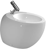 LAUFENe Alessi één staande bidet,1 kraangat, 390x585, incl. montageset 891757, wit LCC, H8329714003041