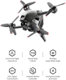 DJI FPV Combo- First-Person View Drone Flycam Quadrocopter UAV, 4k Video, Superbreed 150° Gezichtsveld, Meeslepende Vliegervaring, OcuSync 3.0 Transmissiesysteem, Noodrem en zweven