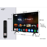Smart TV TCL 43P7K 43" 4K Ultra HD LED HDR D-LED QLED