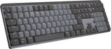 Logitech MX Mechanisch, Draadloos, Verlicht Toetsenbord, Lineaire Schakelaars, Pan Nordic QWERTY indeling - Grijs