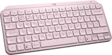 Logitech MX Keys Mini Minimalistisch Draadloos Verlicht Toetsenbord, Compact, Bluetooth, Backlit, USB-C, Compatibel met Apple macOS, iOS, Windows, Linux, Android, Metal Build - Rose