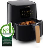 Philips Airfryer 5000-Serie L, 4,1L (0,8Kg), 13-in-1 Airfryer, Wifi-verbinding, 90% Minder vet met Rapid Air-technologie, HomeID-app (HD9255/80)