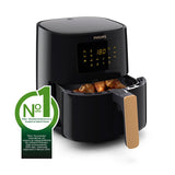 Philips Airfryer 5000-Serie L, 4,1L (0,8Kg), 13-in-1 Airfryer, Wifi-verbinding, 90% Minder vet met Rapid Air-technologie, HomeID-app (HD9255/80)