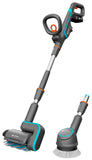 Gardena accu-multireiniger AquaBrush Universal 04/18V P4A gebruiksklare set: Accu-reiniger incl. accu, nat reinigen van terrassen in één stap, complete set (14842-20)