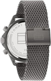 Tommy Hilfiger Analoge Multifunctionele Quartz Horloge voor Mannen met Gunmetal Roestvrij Staal Mesh Armband - 1792019, Grijs, Armband