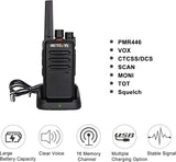 Retevis RT668 Walkie Talkie, PMR446 Oplaadbare Walkie-Talkie voor Volwassenen, VOX Squelch, Nood 2-Weg Radio Professioneel voor Hotel, School (Zwart, 20 Stuks)