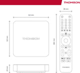 Thomson Streaming Box 240GU, 4K UHD, Google Voice Control, Wifi, Chromecast ingebouwd