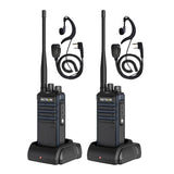 Retevis RT86A Walkie Talkie, Professionele 2-Weg Radio, Lange Afstand Groepsoproep Radio, 2500mAh, Krachtige oplaadbare 2-Weg Radio's Voor Volwassenen, Beveiliging, Catering (zwart, 2 stuks)