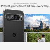 Spigen Glas.tR EZ Fit Optik Camera Protector compatibel met Google Pixel 9 Pro, 2 Stuks, Kristalhelder, Geen storing voor flitsfunctie, 9H Gehard Glas