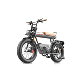 HJBFVXV elektrische fietsen Retro Electric Bicycle 20inch Fat Tire Electric Bicycle Bold All-terrain Off-road Tire High-speed Motor Assist Super Ebike(Color:20AH)