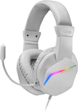 MARSGAMING MH122W Mars Gaming FRGB Over Ear Gaming Hoofdtelefoon met Microfoon, HiFi Geluid, Geluidsonderdrukking, Ultra Lichtgewicht, PS4 PS5 Xbox Switch Tablet Windows Mac, Wit