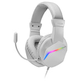 MARSGAMING MH122W Mars Gaming FRGB Over Ear Gaming Hoofdtelefoon met Microfoon, HiFi Geluid, Geluidsonderdrukking, Ultra Lichtgewicht, PS4 PS5 Xbox Switch Tablet Windows Mac, Wit