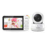 VTech VM924 Babyfoon met camera, 5 inch video babymonitor, 31 uur batterijduur, babyfoon met camera, 300 m bereik, HD nachtzicht, 2-weg talk temperatuursensor