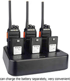 Retevis RT24 Portofoons PMR446 Vergunningsvrije 16 Kanalen CTCSS/DCS VOX Oplaadbare Walkie Talkies (6 Stuks) met 6-weg Lader (1 Stuk)