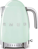 SMEG KLF04PGEU, Elektrisch waterkoker met temperatuurregeling 50’s Style, 1.7L, Kleur : pastel groen