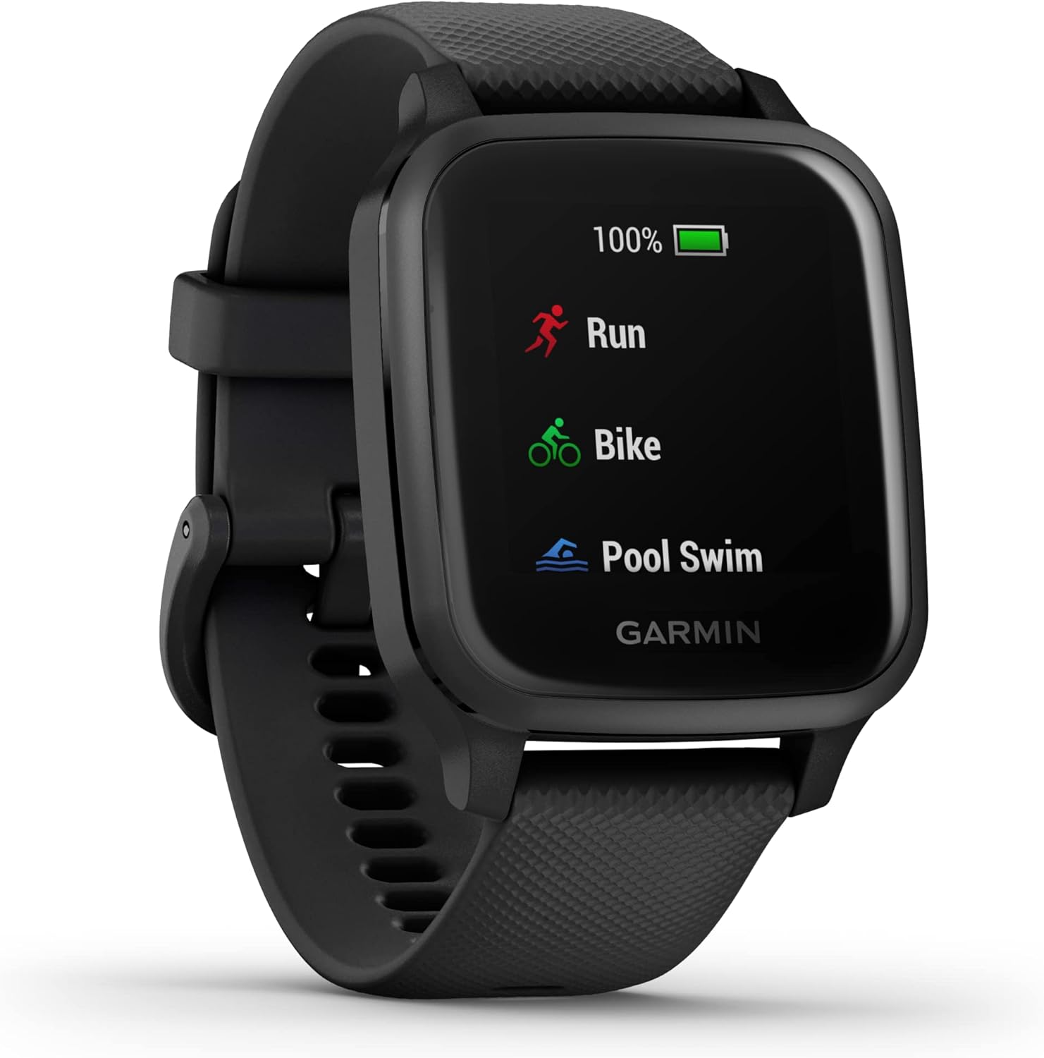 GARMIN Venu Sq, Health Smartwatch, Waterdicht, GPS, 1,3" Touchscreen, Sport-Apps, Hartslagmeting & Slaapanalyse, Batterijduur van 6 Dagen, Contactloos betalen
