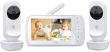 Motorola Nursery VM35-2/Ease 35-2 Babyfoon met 2 camera's, 14 cm (5,0 inch) video babymonitor display, weergave op gedeeld scherm–nachtzicht, twee-weg communicatie, wiegliedjes, zoom, kamertemperatuur