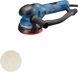 Bosch Professional excenterschuurmachine GET 55-125 (550W, onbelast toerental: 3300-7800 min-1, schuurplateau,1x schuurblad, beschermring, uitblaasbuis, extra handgreep, binnenzeskantsleutel, in doos)