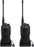 Retevis P62 Walkie Talkie Professionele, Dualband Portofoon Waterdicht IP68 Robuust, Man-Down-Alarm, 2500mAh Draagbare Walkie Talkie voor Logistiek, Beveiliging (Zwart, 2 stuks)