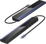 iVANKY Docking Station 2 Monitors 4K@60Hz, 12-in-1 Laptop Docking Station USB C, 2*HDMI 3.0, 6*USB, 100W PD, SD/TF, Ethernet, Dockingstation voor Windows, Lenovo, Dell, HP, ASUS, Surface, enz.