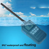 Retevis RM01 Marine Walkie Talkie IP67 Waterdichte Handheld Radio Trillingen Drijvende 88 Kanalen Handheld Radio voor Kajakken Vissen Varen (Zwart, 1 Pack)