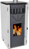 EIDER BIOMASA - Pelletkachel CERO R.E.M. 11 kW geventileerd - Energiezuinig - 15 kg capaciteit - autonoom (zonder stekker) - Dubbele kamer - Schoon glas - Automatische bediening - Dekt 200 m³