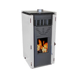 EIDER BIOMASA - Pelletkachel CERO R.E.M. 11 kW geventileerd - Energiezuinig - 15 kg capaciteit - autonoom (zonder stekker) - Dubbele kamer - Schoon glas - Automatische bediening - Dekt 200 m³
