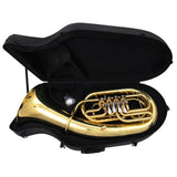 Euphonium Messing Gelakte Gouden Trompetinstrument Met Vier Platte Kleppen, Opbergkoffer En Accessoires Eufonium voor Beginners