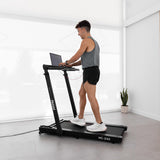 FITFIU Fitness MC-240 Loopband, opvouwbaar, met houder voor pc, snelheid instelbaar tot 16 km/u, app-connectiviteit, handmatige helling, maximaal vermogen 1875 W, max. gewicht 120 kg