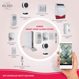 ELRO AS80CA 1080P HD Beveiligingscamera voor ELRO AS8000 Smart Home Alarmsysteem, 1 stuk