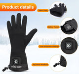 SNOW DEER Verwarmbare handschoenen, voor heren en dames, 7,4 V, 2200 mAh, oplaadbare batterij, warme handschoenen, handwarmer voor sneeuw, skiën, vissen, paardrijden, fietsen, kamperen, motorrijden