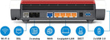 AVM FRITZ!Box 7590 AX Edition Amazon Exclusive (Wi-Fi 6 Router 2.400 Mbit/s (5GHz) & 1.200 Mbit/s (2,4 GHz), inclusief SanDisk USB-stick, Mesh Wi-Fi, DECT-basis)