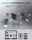 Phomemo Labelprinter Label Maker Machine Voor Barcode, Adres, Thuis, Kleine Bedrijven, Draagbare Label Printer Compatibel met Smartphones en PC,met 3 Roll Labels