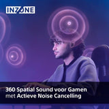 Sony INZONE Buds - Draadloze gaming-oordopjes, 360° ruimtelijk geluid, lichtgewicht, comfortabele pasvorm, actieve ruisonderdrukking, AI-microfoon, 24-uurs batterij, dongle met lage latentie,