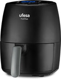 Ufesa Fry4two Air Fryer Zonder Olie van 2L, 6 programma's, 1200W, Timer, Temperatuur 80ºC - 200ºC, Zonder BPA, Anti-aanbakmandje en -bakplaat, Koud Aanvoelend Lichaam/handvat, Zwart