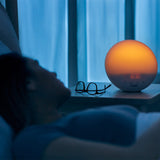 Philips Wake-up light SmartSleep - Wakker worden met licht - 5 Natuurlijke wekgeluiden - 20 Helderheidsniveaus - Simulatie van zonsondergang - Met FM-Radio en sluimerfunctie - HF3519/01