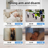 XNY Alarmsysteemset voor thuis, draadloos, 4 G, wifi, app-bediening, 21-delige set (bewegingsmelder, deur- en raamsensor, sirene, afstandsbediening) compatibel met Alexa