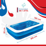 Jilong Giant swimming pool, 305 x 183 x 50 cm, children's pool