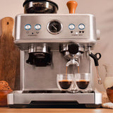 Cecotec Espresso machine Barista Power Espresso 20 Barista Maestro. 2250 W, 20 bars, Pressure gauge and 2 Thermoblocks, Coffee bean container, 20-level grinding, Steam pipe