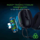 Razer RZ04-03230100-R3M1 BlackShark V2 bedrade gamingheadset met USB-geluidskaart (zwart)