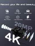 Apexcam 4K Action Cam 20MP WiFi Sports Camera Ultra HD onderwatercamera, 40m 170° groothoek, 2.4G, afstandsbediening, timelapse, 2x1050mAh batterijen, 2,0-inch LCD-scherm en andere