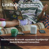 Sony LinkBuds Speaker - Draadloze draagbare Bluetooth speaker met oplaaddock, IPX4, waterbestendig, 25 uur batterij, heldere belkwaliteit, home speaker - Zwart