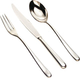 Alessi Caccia bestekset 24tlg. roestvrij staal glanzend gepolijst, zilver, 4,3 x 36 x 7,2 cm