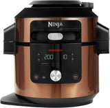 Ninja Foodi MAX Multicooker met SmartLid, 12 Kookfuncties in 1, 7,5L, 12-in-1 Multicooker, Snelkoken, Airfryen, Slow Cooking, Grillen en Meer, Koper/Zwart Amazon Exclusief OL650EUCP