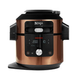 Ninja Foodi MAX Multicooker met SmartLid, 12 Kookfuncties in 1, 7,5L, 12-in-1 Multicooker, Snelkoken, Airfryen, Slow Cooking, Grillen en Meer, Koper/Zwart Amazon Exclusief OL650EUCP