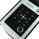 Draadloze deurbel WIFI IP Intercom Smart Video Deurbel Vingerafdruk & Wachtwoord & RFID Ontgrendel Deur Toegang Video Deurtelefoon Systeem voor het Thuisschoolkantoor (Color : B KITS)